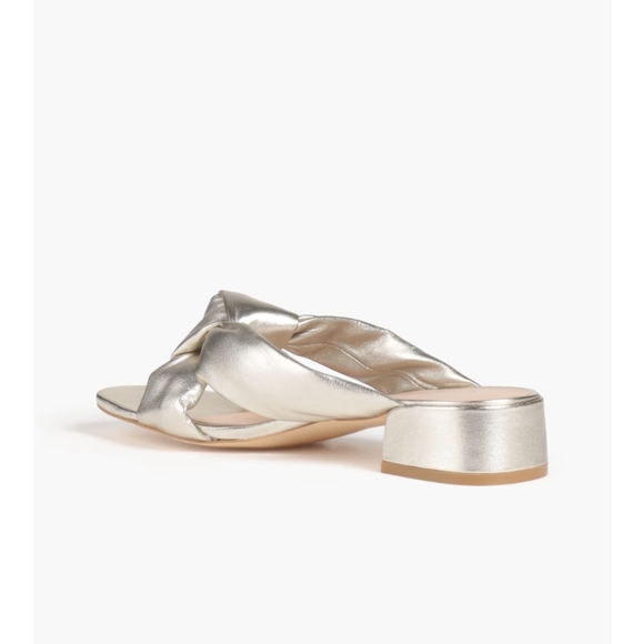 NEW Block Slide in Metallic Nappa leather - Picture 8 of 12